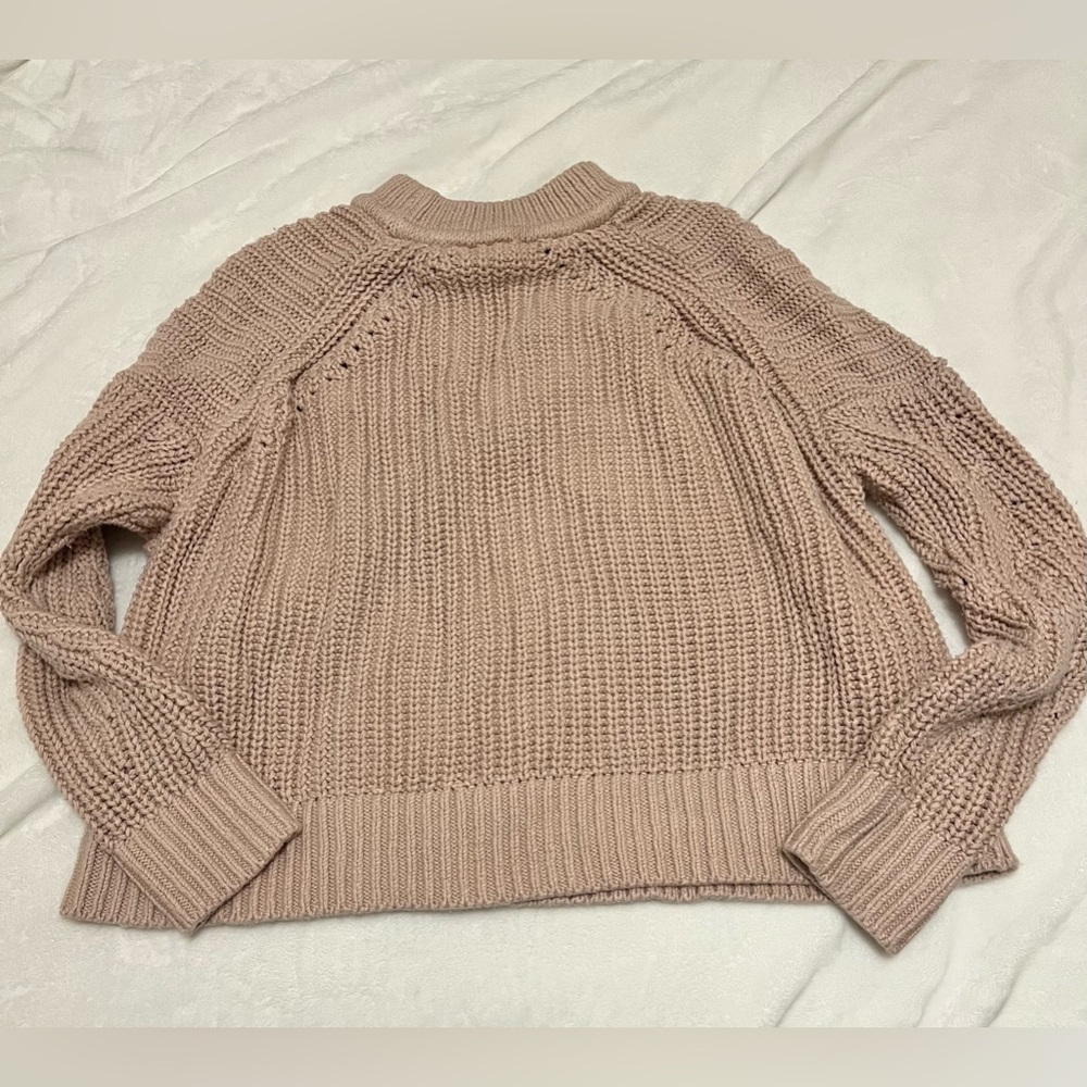 Blush Pink sweater Express fisherman’s style